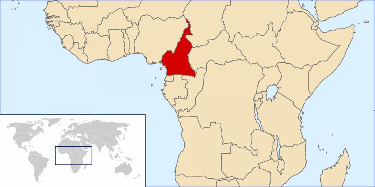Lokacija Kamerun na karti svijeta