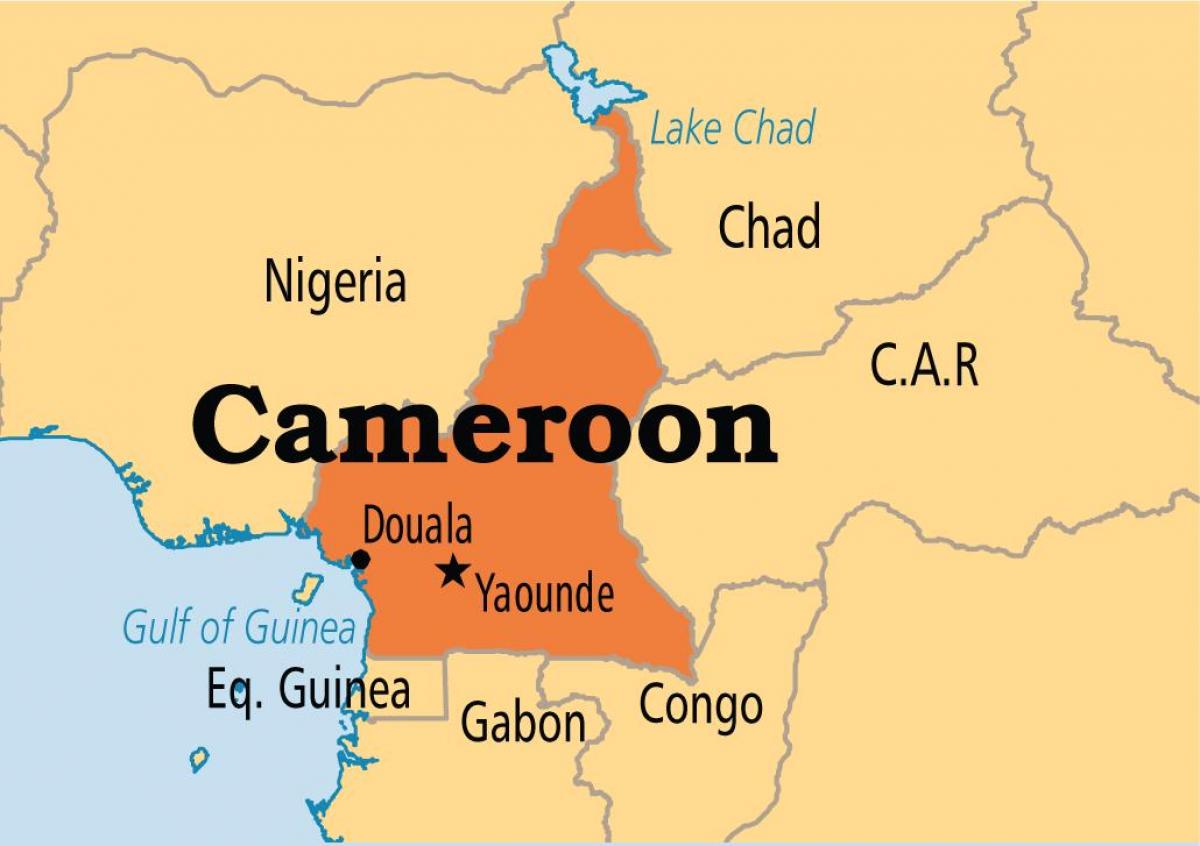 Karta yaounde, Kamerun