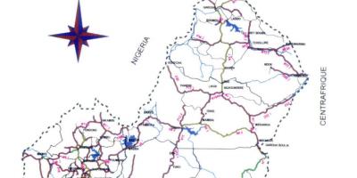 Karta cesta Kamerun 