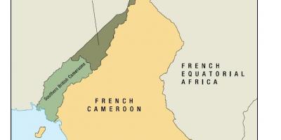 Karta države Uno Kameruna